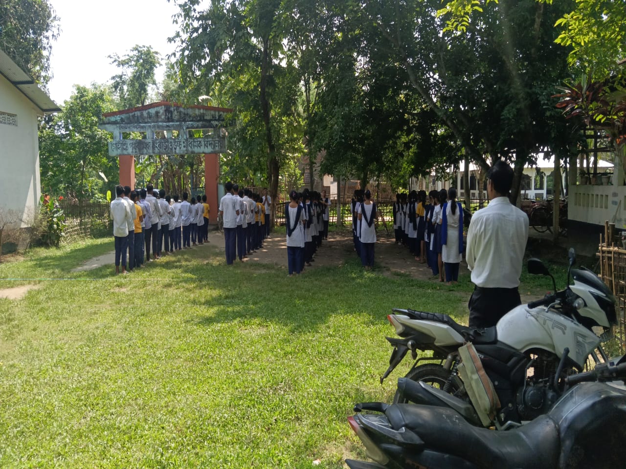 Students of Gohain Pukhuri High School
